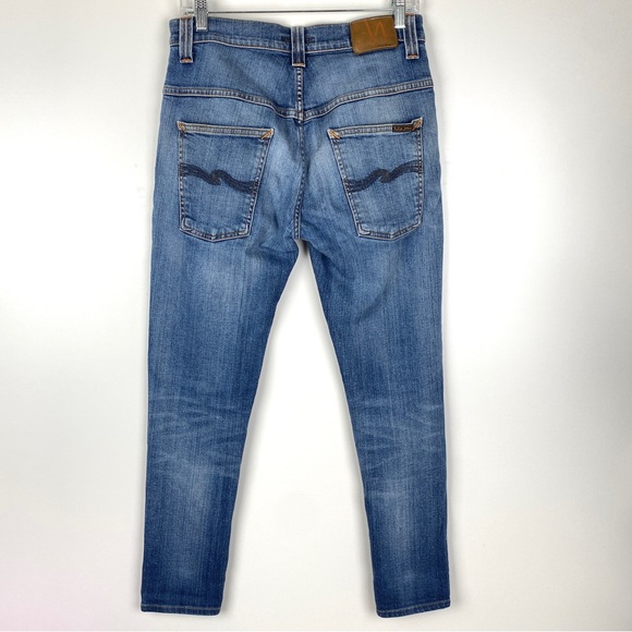 Nudie Jeans Tape Ted Grey Worn Indigo, W 31 - Picture 4 of 10